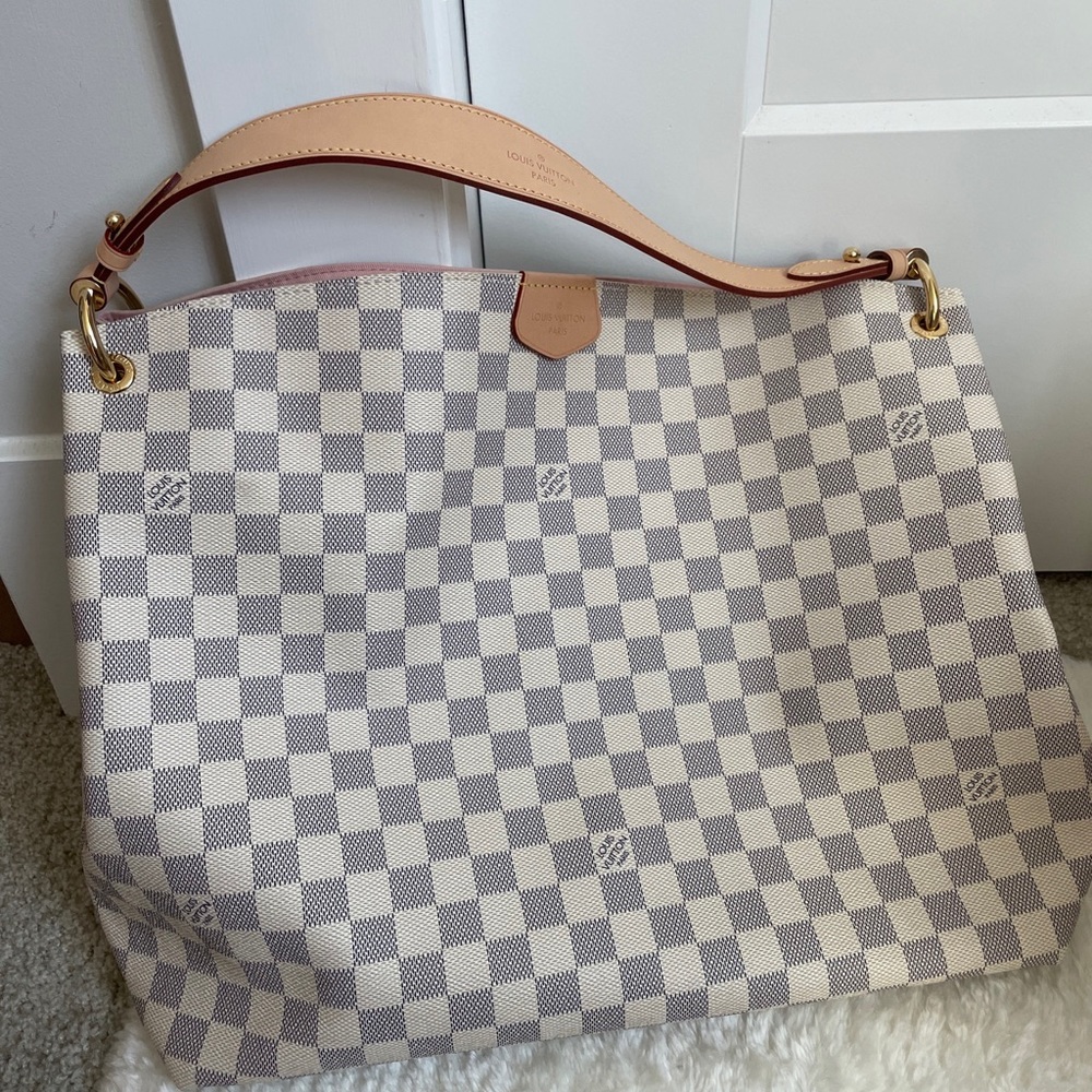 SOLD!!! Louis Vuitton Graceful MM Damier Azur Rose - Picture 4 of 13